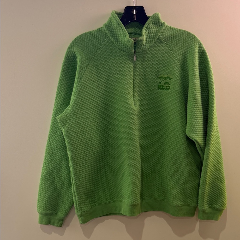 Torrey Pines Cozy Green Women's Crew Neck Sweater L